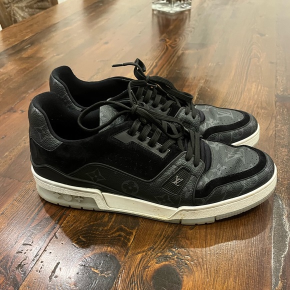 Louis Vuitton Louis Vuitton Trainer Low 'Black Monogram' | Men's Size 10 - Picture 3 of 3
